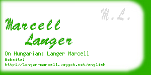 marcell langer business card